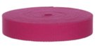mini-roll of fuchsia cotton webbing