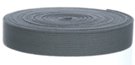 mini-roll of medium gray cotton webbing