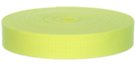 mini-roll of laser yellow acrylic webbing