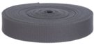 mini-roll of steel gray acrylic webbing