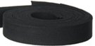 1-1/2" cotton black web belt straps