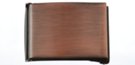 wide antique copper flip-top buckle