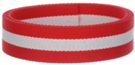 red and white striped 1-1/2" acrylic webbing