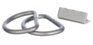 matte 1.25 inch D-ring belt hardware set